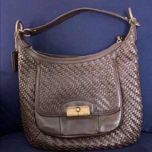 Coach Kristin Brown Leather Hobo Bag